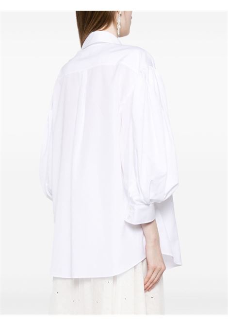 White pearl-embellished shirt - women SIMONE ROCHA | 5230B1025WHTPRL